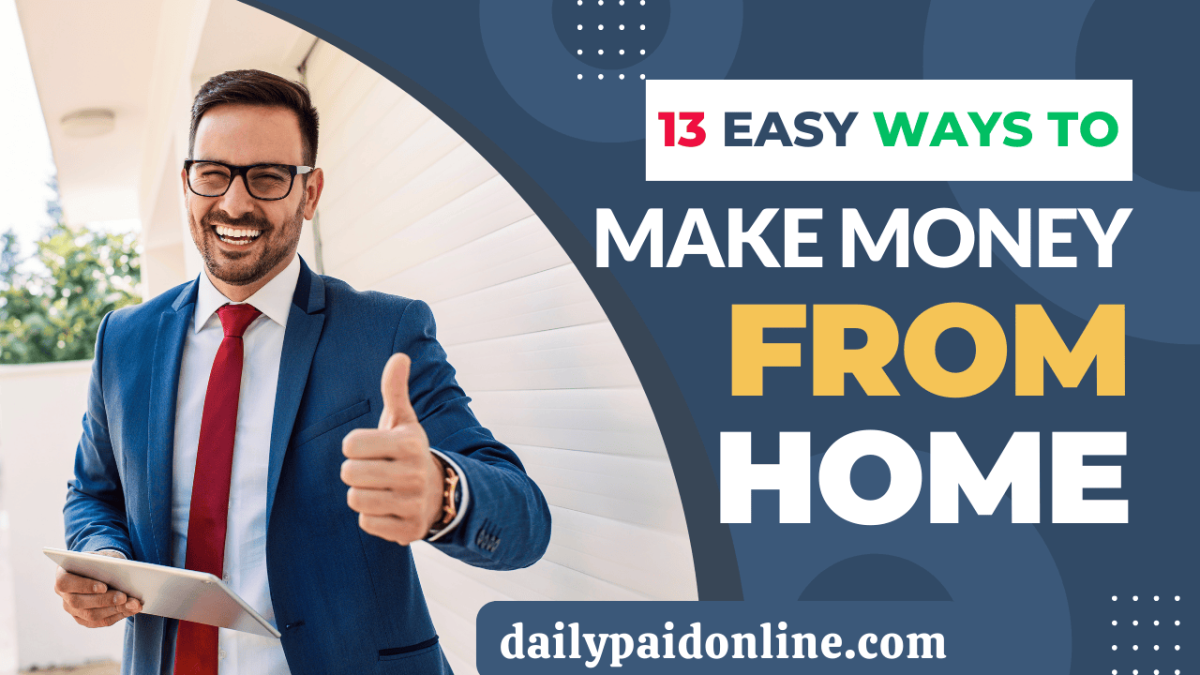 Daily Paid Online - Find The Best Work At Home Jobs & Side Hustle Ideas