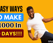 7 Super Easy Ways to Make $1,000 in 30 Days