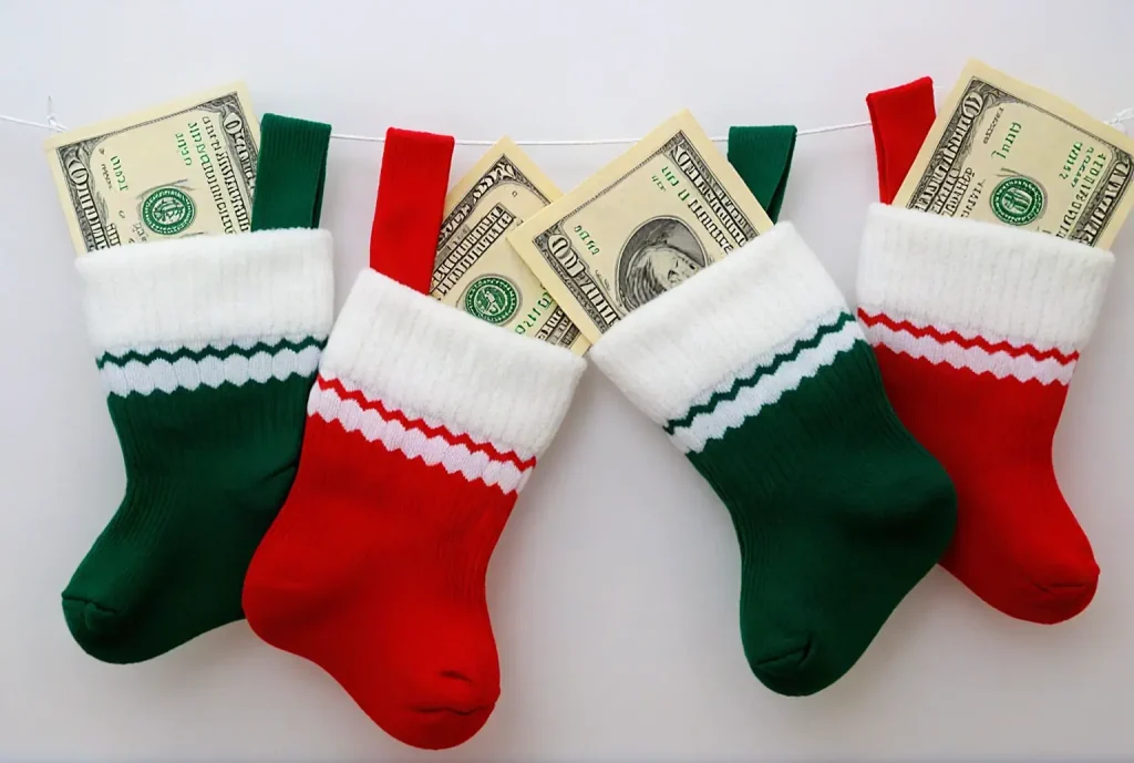Holiday Stockings with Cash
