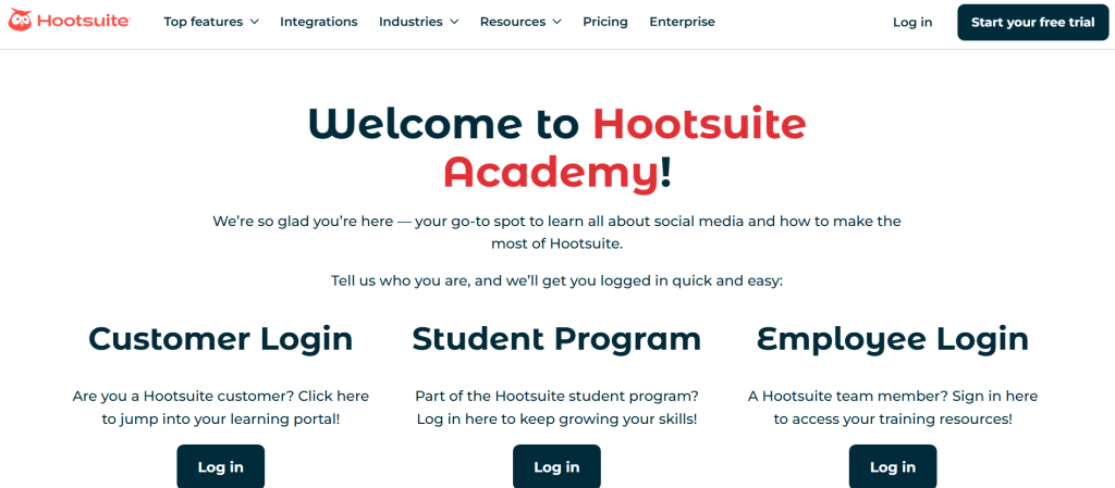 Hootsuite’s Social Media Marketing Courses