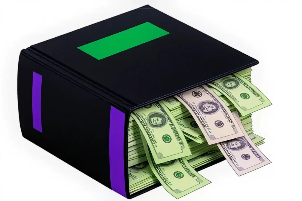 Money-Stuffed Books Gift